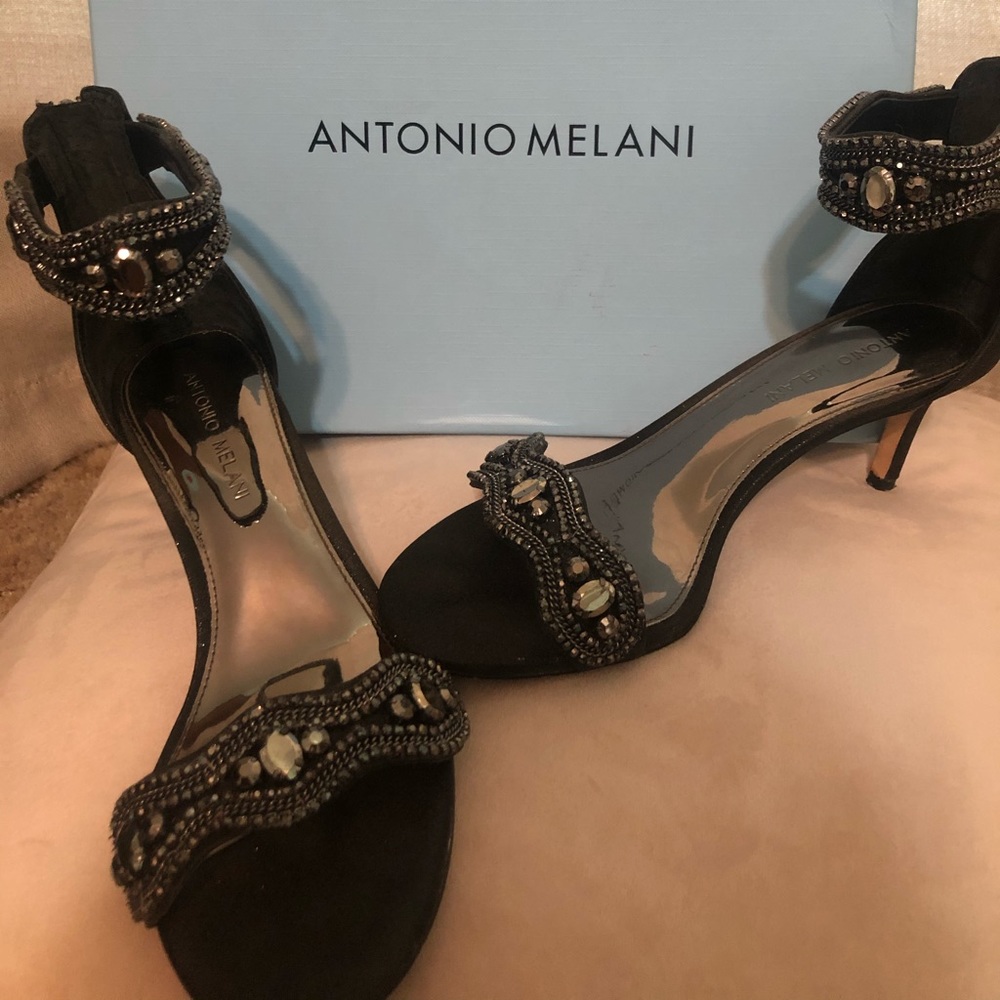 Black & Sparkly Antonio Melani heels